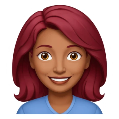 Beautiful 
Hispanic 
Smiling 
Mom
Older
dark red hair color (almost black) sticker