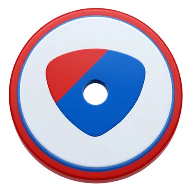 ice hockey ball disk (#00A3E0) and red (#F9423A) sticker