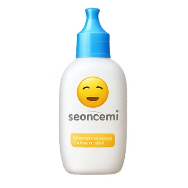 little facial sunscreen bottle sticker