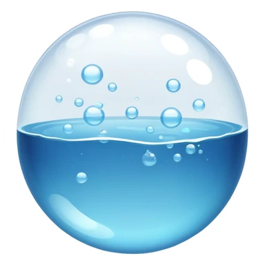 bubbles in water sticker