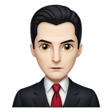 dracula with tie, business sticker