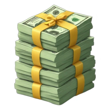 big stack of money sticker