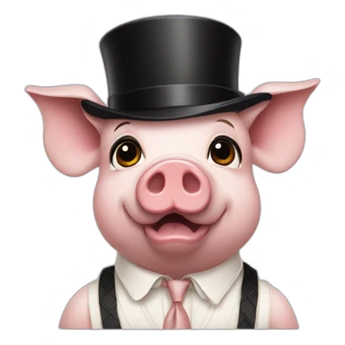 pig the great gatsby sticker