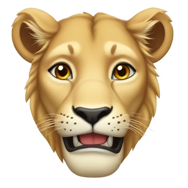  Funny lioness sticker