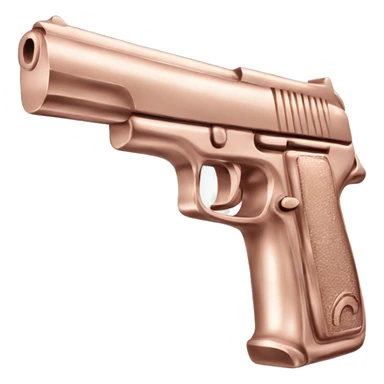 Rose gold gun sticker