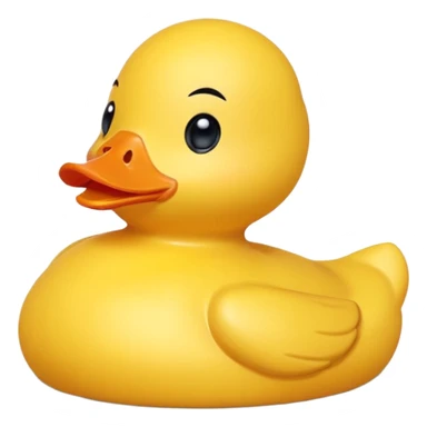 Rubber duck gettinf high cartoon sticker