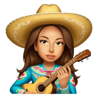 Mariachi Guitarist sticker