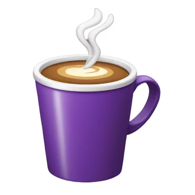 coffee in a plain purple cup sticker