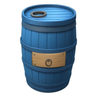 blue barrel sticker