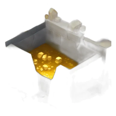isometric mineshaft gold sticker