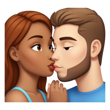 Mia Rucker kissing Liam speraw  sticker