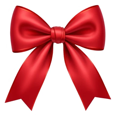 Cherry red bow sticker