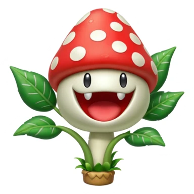 Piranha Plant from Super Mario World sticker