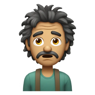 hungover mexican guy sticker