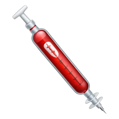 Syringe containing blood sticker
