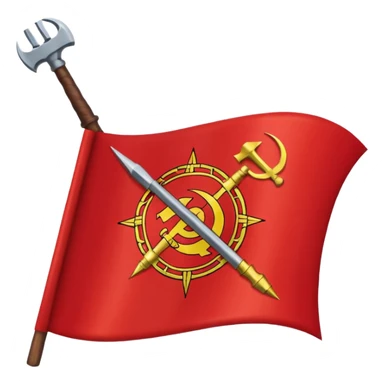 Communist germany flag sticker