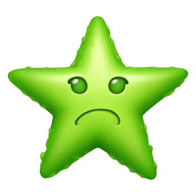 lime green star sticker