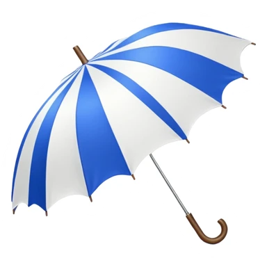 umbrella summer blue and withe sticker