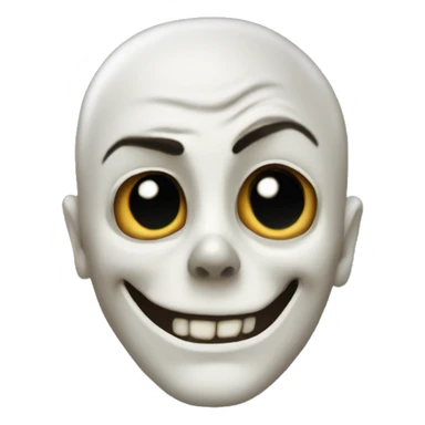 Une tête de mort qiu fait peur sticker