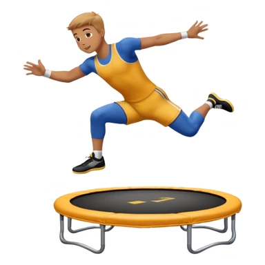 Human Jump Trampoline "Jump Off" sticker