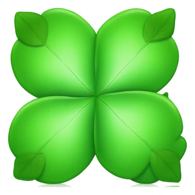 clover with four leaves and a christmas hat  sticker