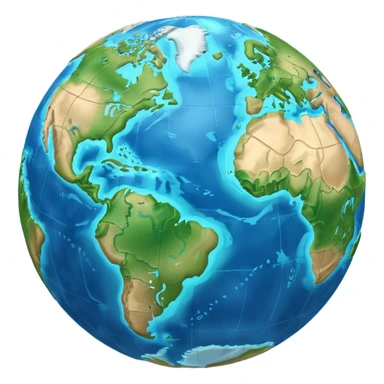 3d earth sticker