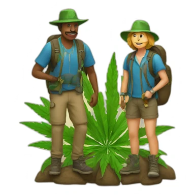 weed hikers club sticker
