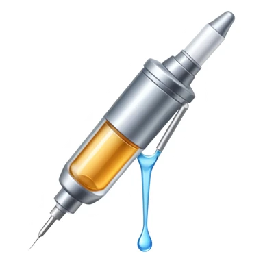 Needle injection sticker