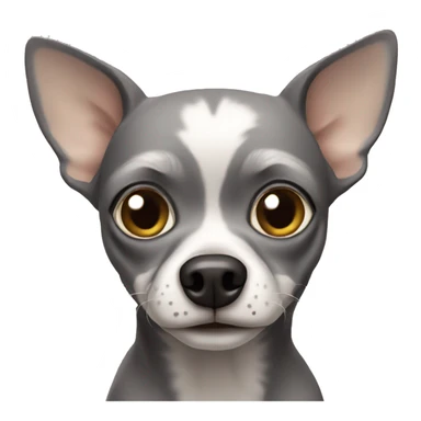 Old gray Chihuahua sticker