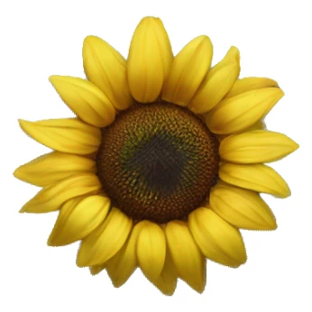 Sunflower on wedding dress sticker