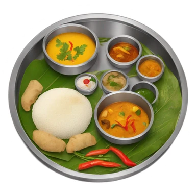Indian thali sticker