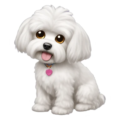maltese poodle sticker