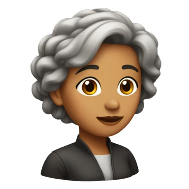 Una mujer con cabello cobrizo sticker