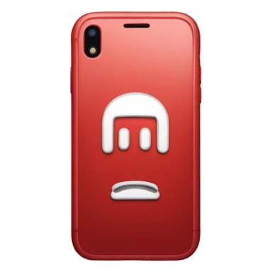 red iPhone sticker