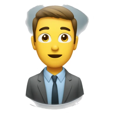 un homme qui se regarde dans un miroir sticker