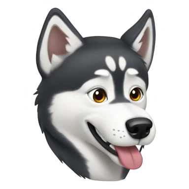 Husky being sassy sticker