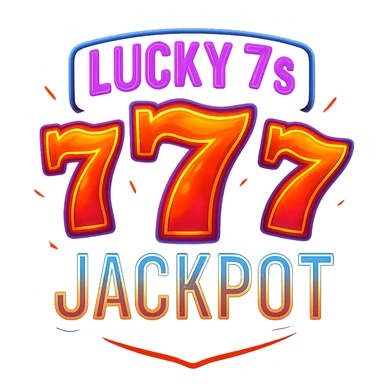 Add an animated effect like glowing or pulsing to the lucky 7s and jackpot emoji, keeping the Twitch streamer vibe. Maintain transparent background. sticker