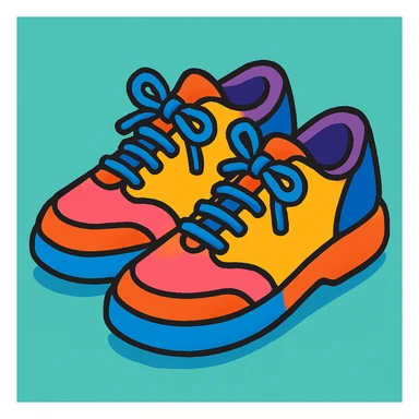 a pair of shoes sticker