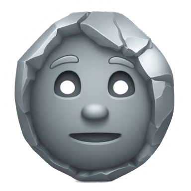 Chrome silver stone sticker