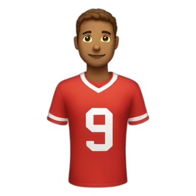 Camiseta roja sticker