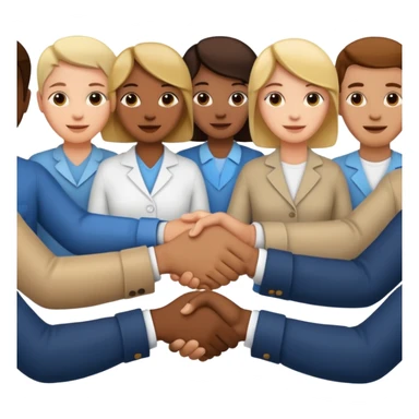 handshake group sticker