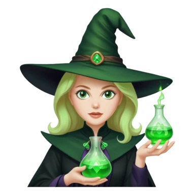 Nicole Kidman making green glowing potion  sticker