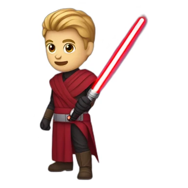 Red lightsaber crossed against a purple lightsaber sticker