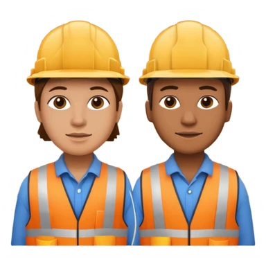 House with construction workers  sticker