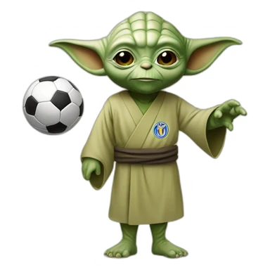 Yoda qui joue au soccer  sticker