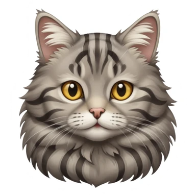 gray tabby cat sticker