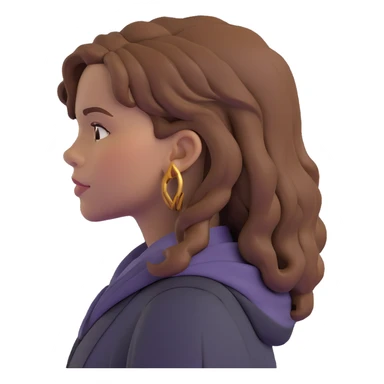 Hermione Granger from Harry Potter side view profile sticker