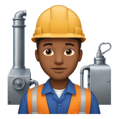factory worker black man  sticker