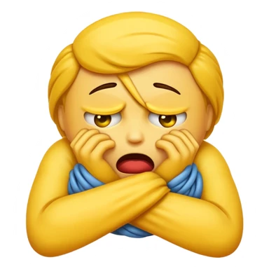 Emoji strangling itself  sticker