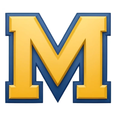 make an emoji of the michigan logo sticker